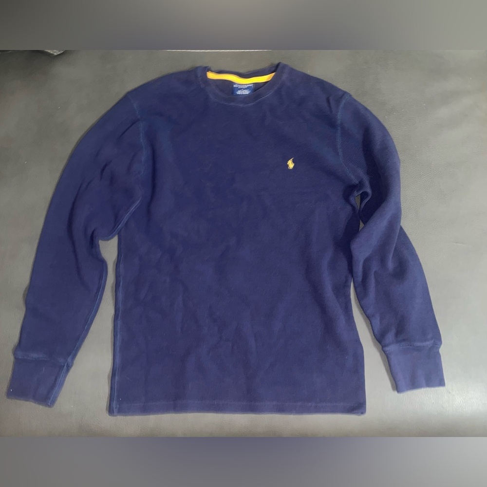 Polo Ralph Lauren Navy Waffle-Knit Sleep Top (Men’s L)